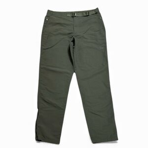 THE NORTH FACE mens straight leg belted pants with zipper ankle green size 33
